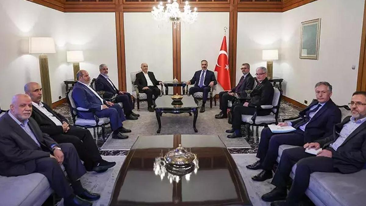 Ankara’da kritik temas! Dışişleri Bakanı Hakan Fidan Hamas heyeti ile görüştü