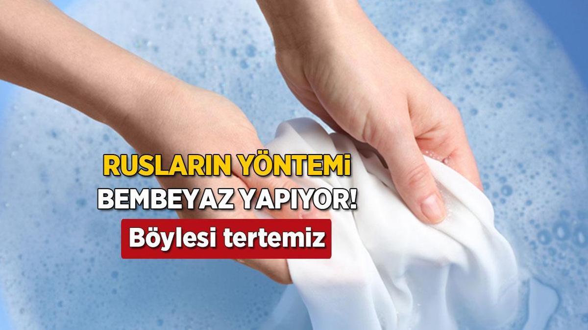 Tertemiz, mis kokulu ve eskimiyor! Beyaz dediğin böyle yıkanır, işte yılların yöntemi