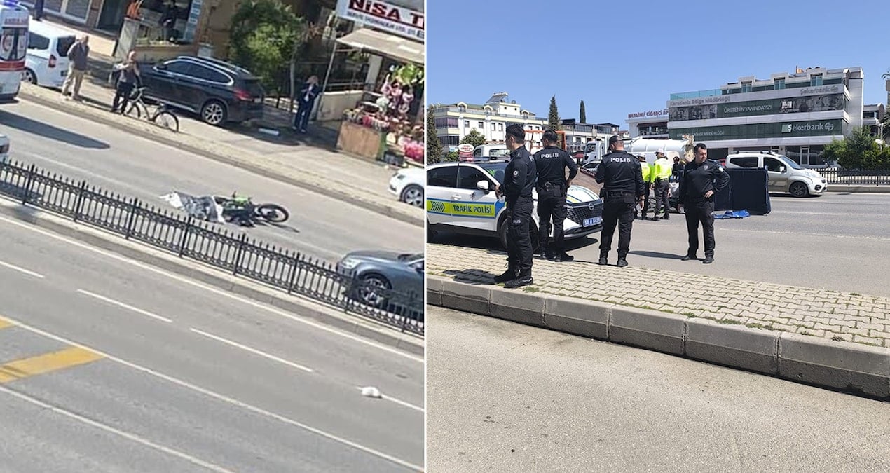 Sağından geçmeye çalıştığı TIR’a çarpan motosikletin sürücüsü öldü